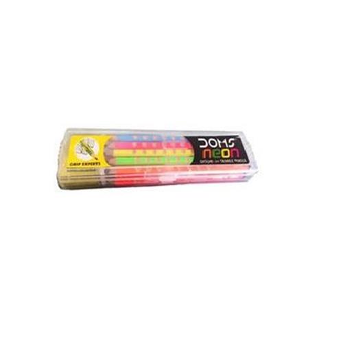 DOMS NEON TRIANGLE PENCILS 10